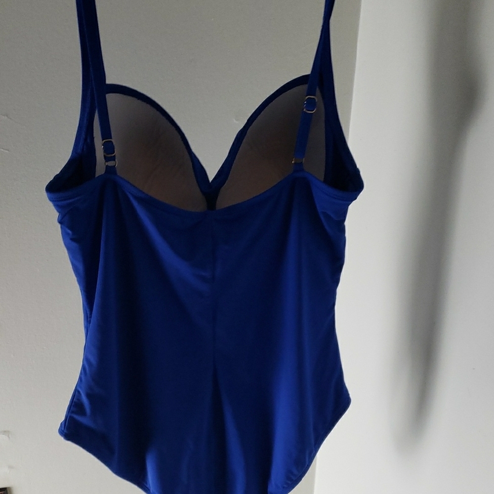 Vibrant Blue Ruched Top - Picture 5 of 8